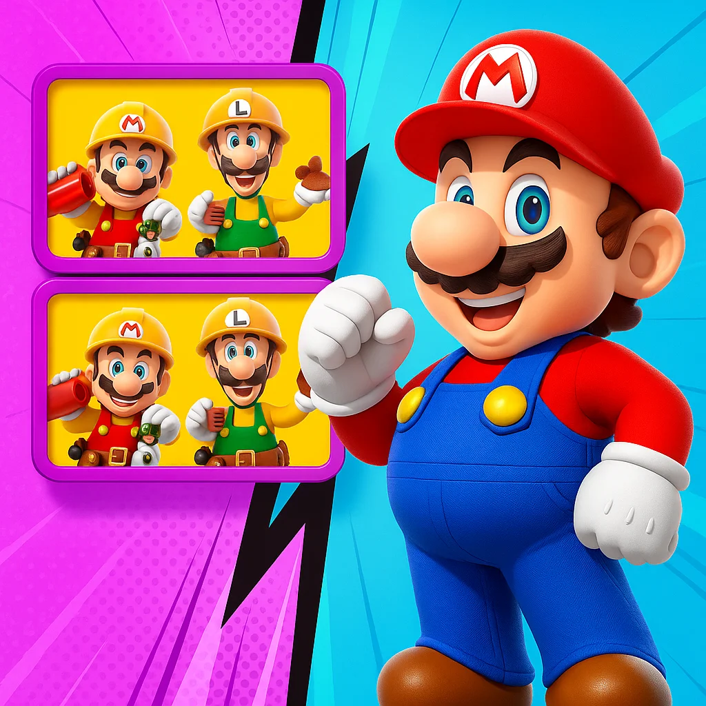 Mario Spot The Differences